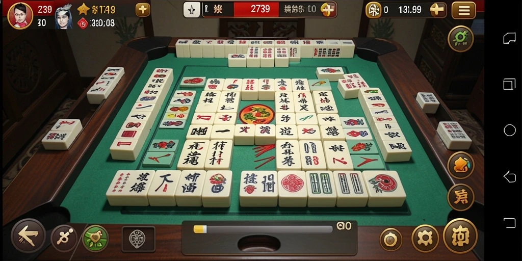Tampilan gameplay seru Mahjong dalam aplikasi 2739.