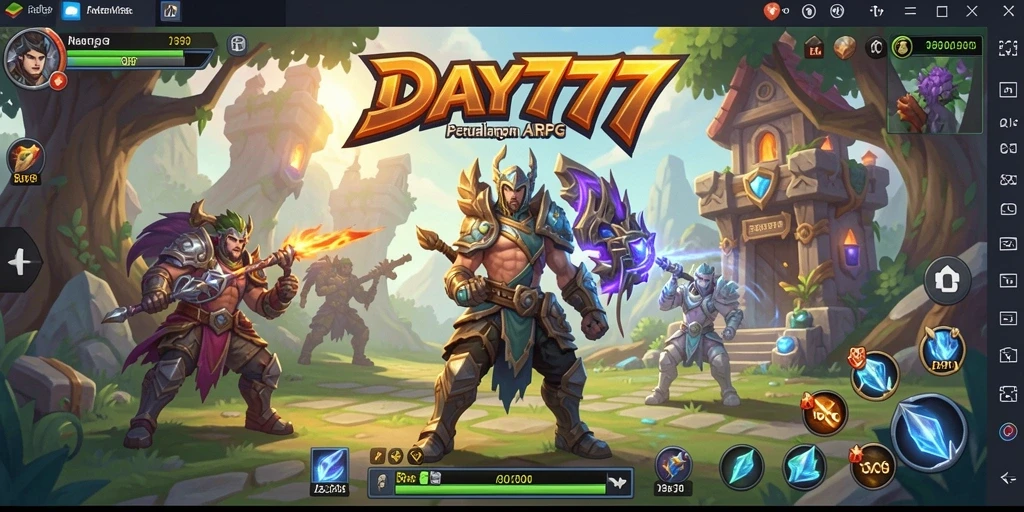 Tampilan gameplay seru dalam dunia ARPG yang penuh petualangan.