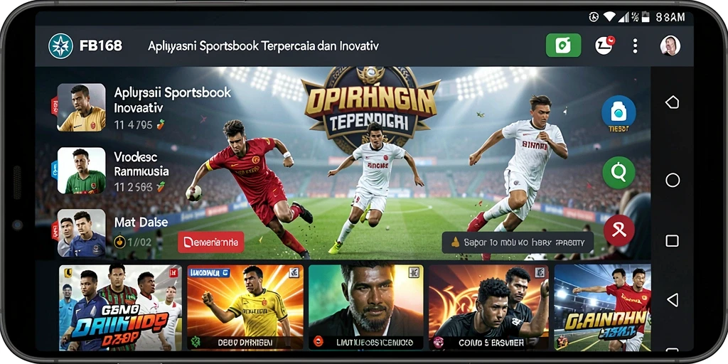 Screenshot FB168 menampilkan antarmuka taruhan olahraga yang menarik.