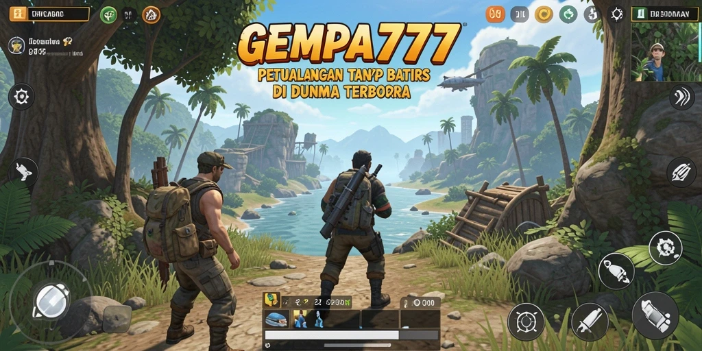 Screenshot menunjukkan lingkungan Open World yang kaya detail dan interaksi.