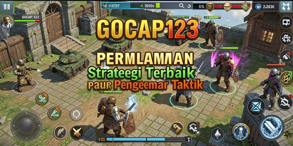 Screenshot gameplay GOCAP123 menunjukkan aksi strategi yang mendebarkan.