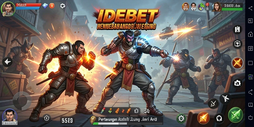 Tampilan gameplay aksi yang mendebarkan dan penuh tantangan.
