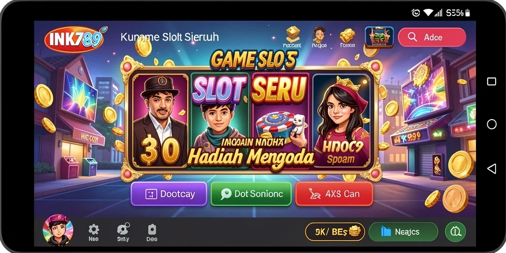 Screenshot utama gameplay INK789 menampilkan pengalaman Slot yang mengasyikkan.