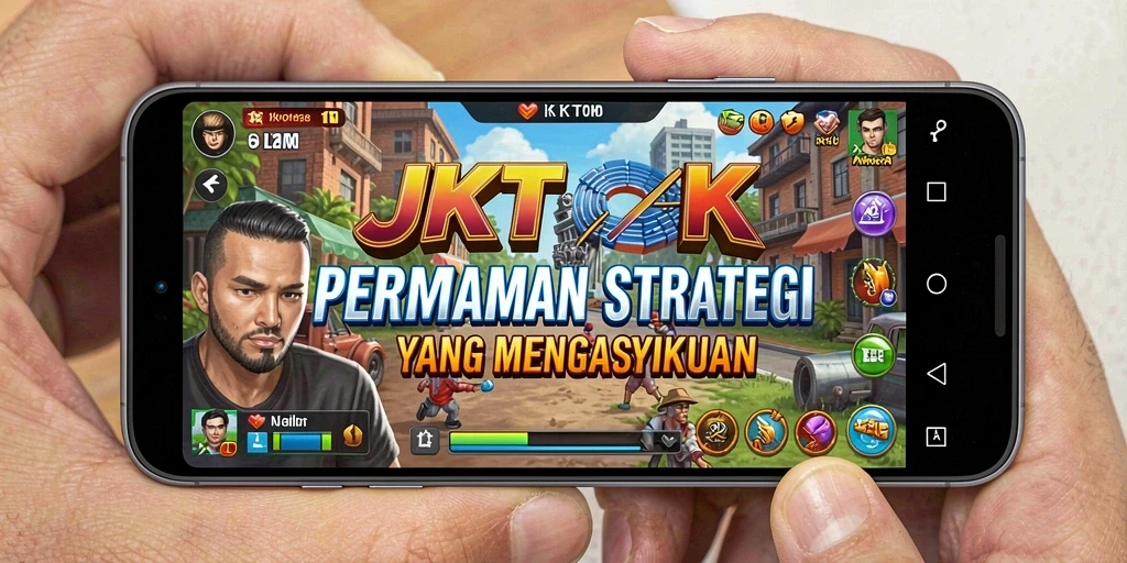Tampilan gameplay JKTOK yang intens dan strategis.