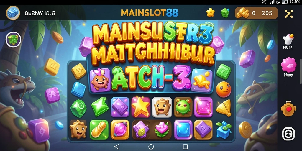 Tangkapan layar gameplay MAINSLOT88 yang menunjukkan momen seru mencocokkan simbol.