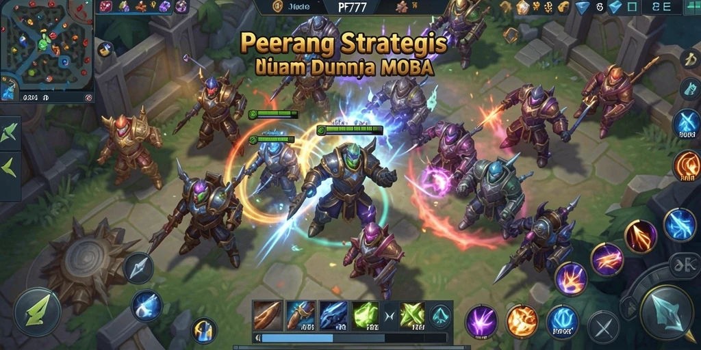 Tampilan gameplay seru dan strategi pertarungan dalam PF777.