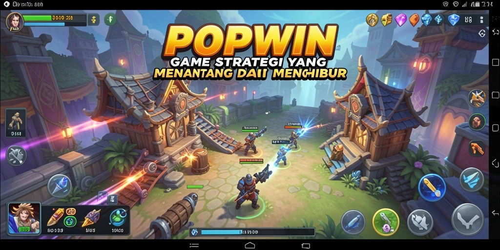 Tampilan gameplay menarik dari <strong>POPWIN</strong> yang menonjolkan strategi yang mendalam.