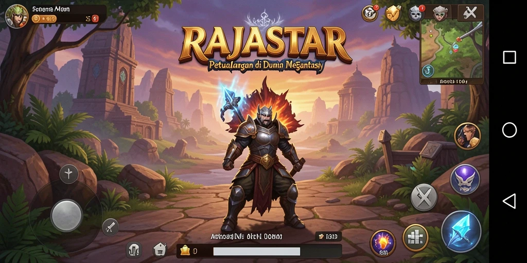 Tampilan gameplay RAJASTAR yang memukau dan penuh petualangan.