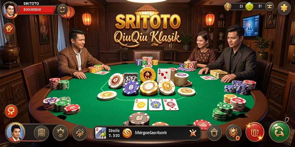 Screenshot menampilkan momen seru dalam gameplay QiuQiu.