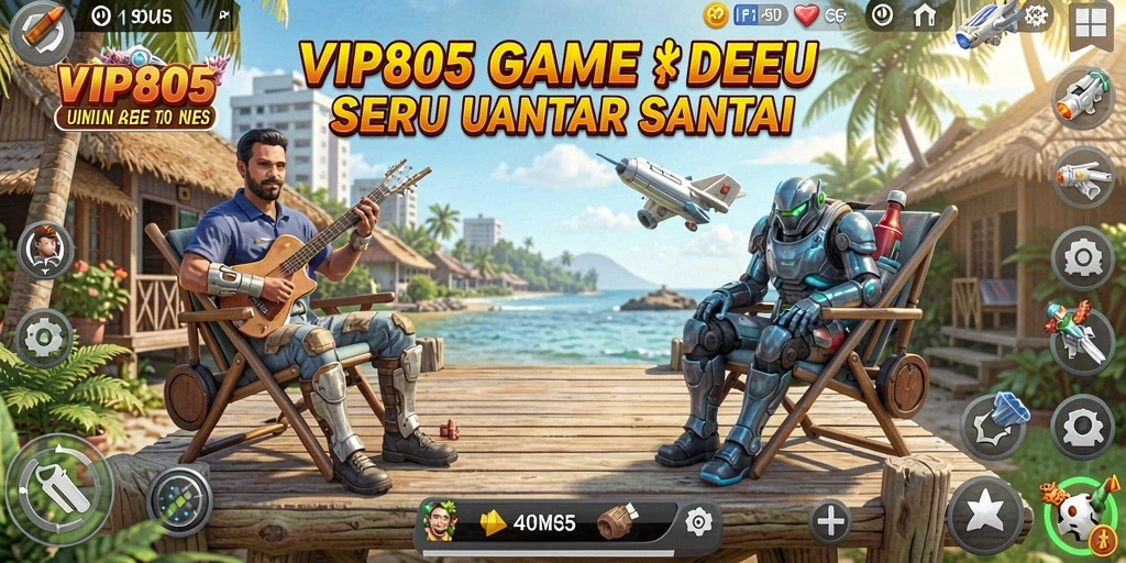 Screenshot gameplay VIP805 menunjukkan karakter beraksi dalam permainan Idle.